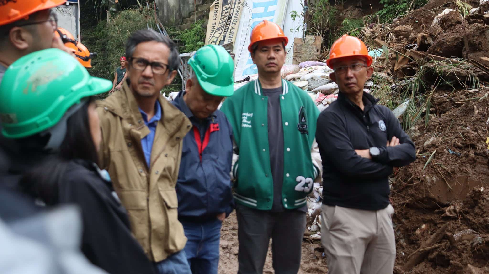 DPWH Chief Inspects Baguio Landslide Site, Orders Infrastructure Upgrades
