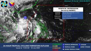 Tropical Depression Henry Exits PAR; Potential Super Typhoon May Enter Next Week