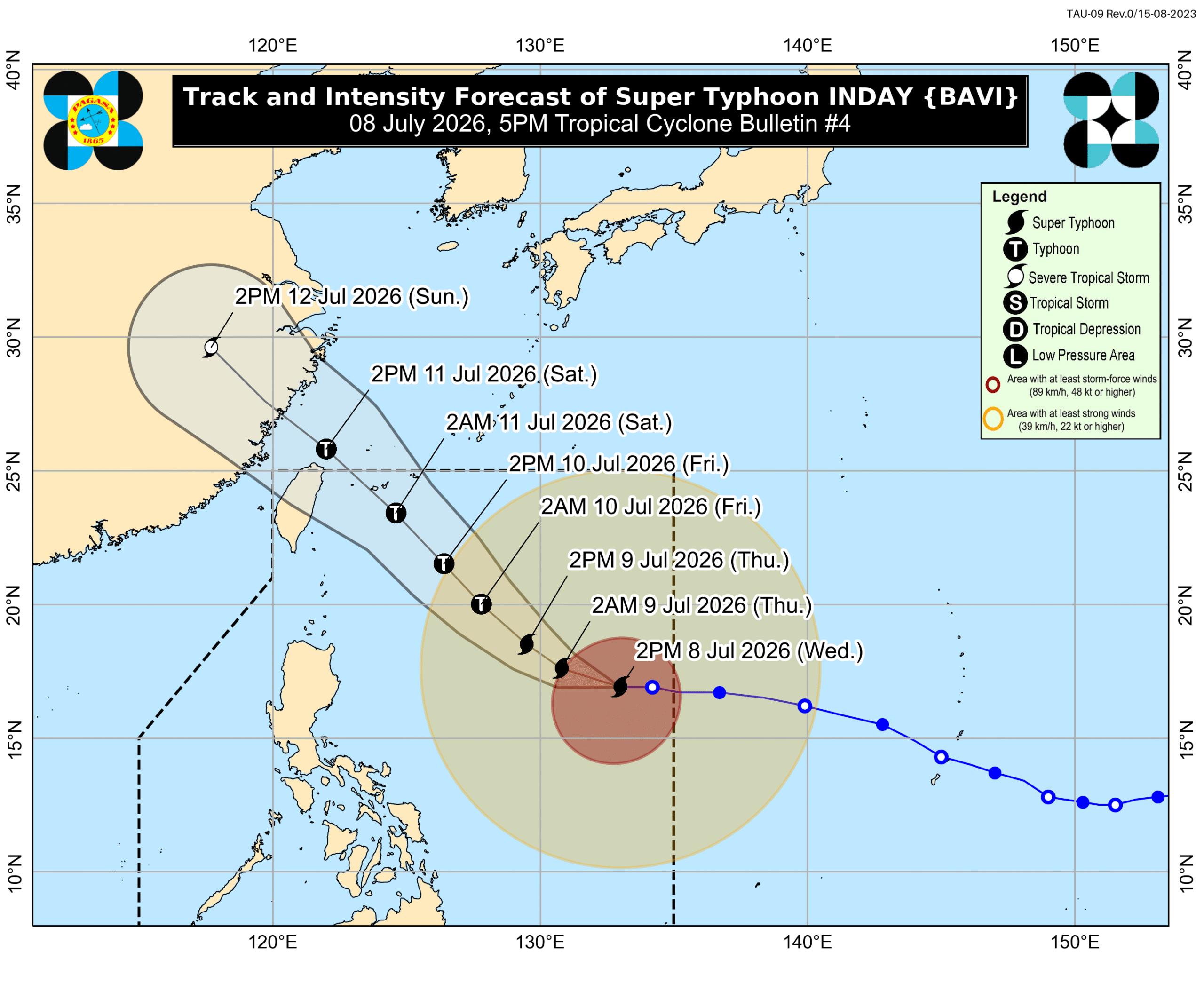 台風インデイの外縁とモンスーン、フィリピン各地に雨を降らせる恐れ