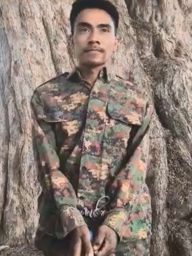 ニャウングウで進軍中の兵士を反体制派が拘束、抵抗の際に60mm迫撃砲弾を使用