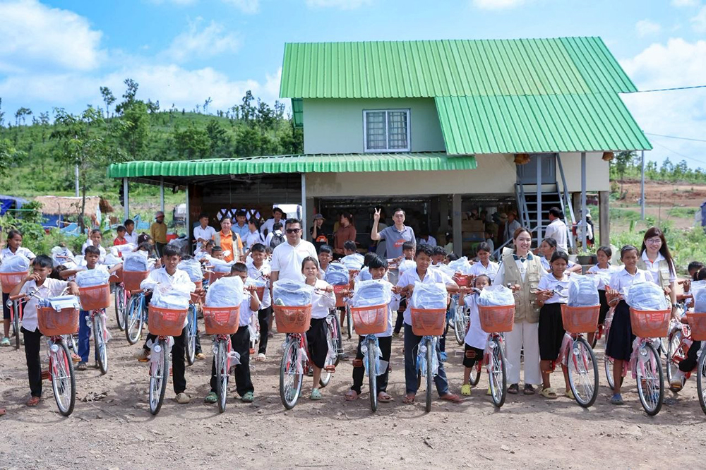 Bicycles Bridge Educational Gaps for Cambodian Rural Children