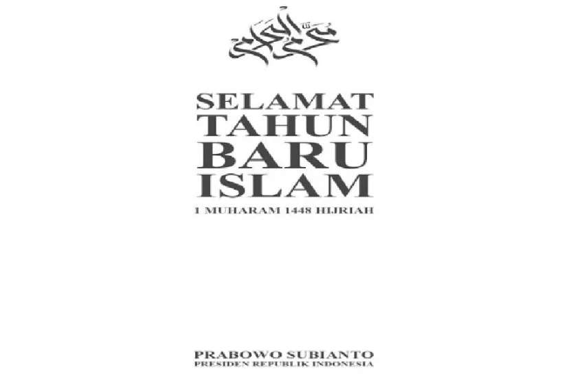 President Prabowo Greets Islamic New Year 1 Muharram 1448 H