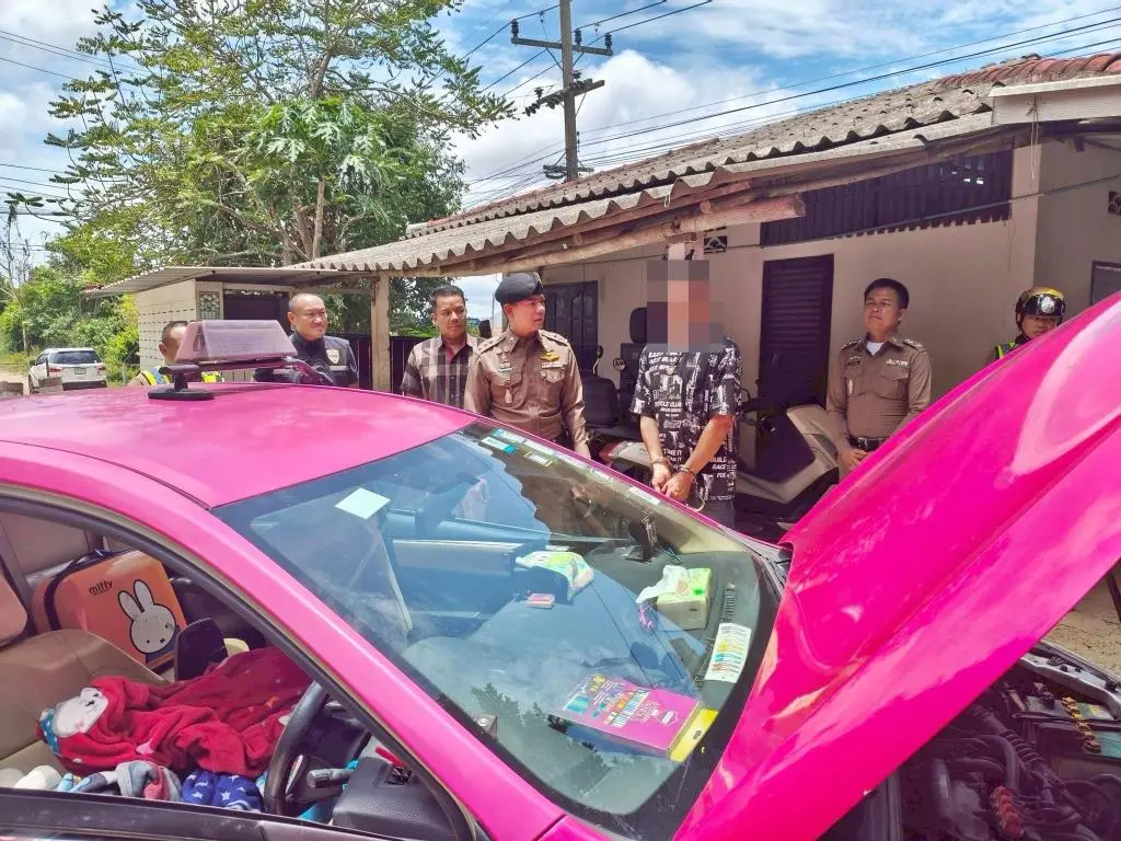 チェンライで子供を隠れ蓑に220万錠の覚醒剤を運搬、タクシー運転手を逮捕