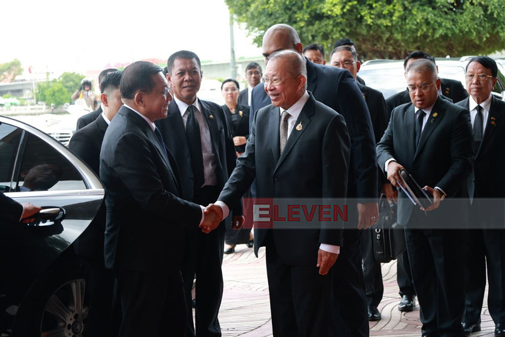 State President U Min Aung Hlaing meets with President of the Thai National Assembly at the Office of the Thai National Assembly