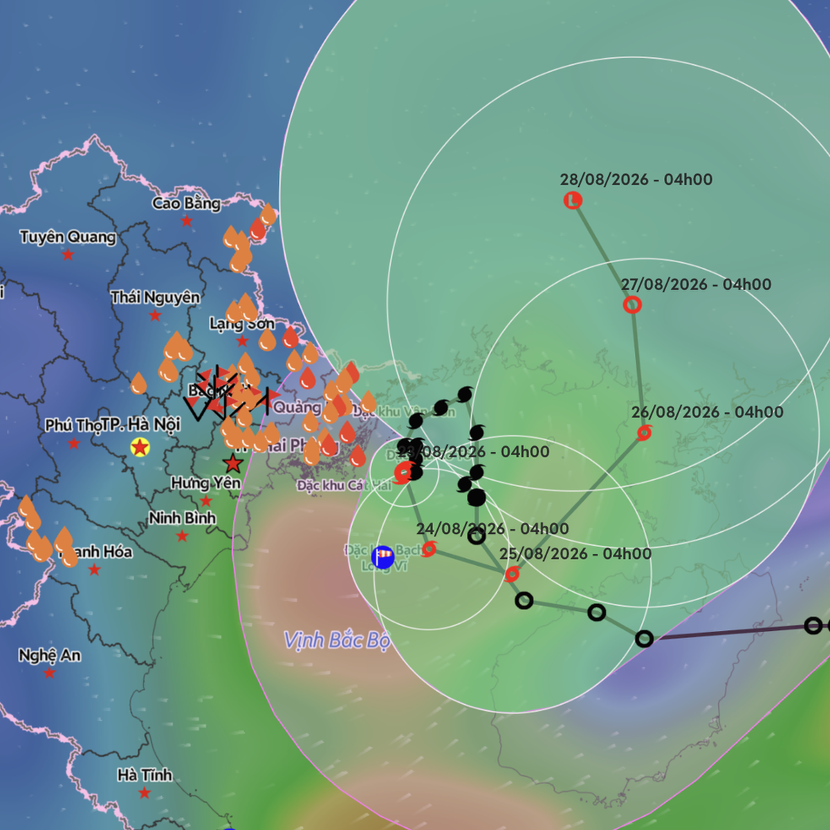 Typhoon Narra stalls off Vietnam's northern coast, bringing heavy rains and flood risks