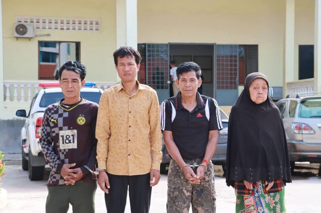Kratie Police Arrest 4 Suspects in Livestock Theft Ring, Seize 10 Cattle