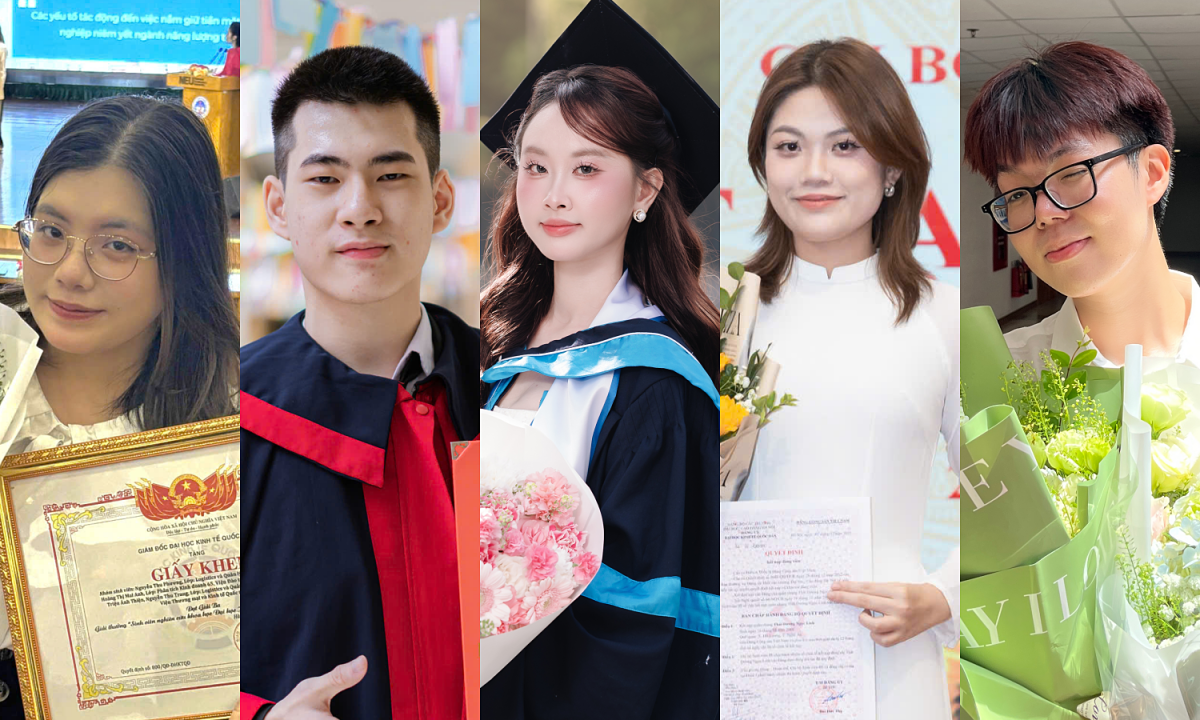 Five students graduate early with a perfect 4.0 GPA at the National Economics University