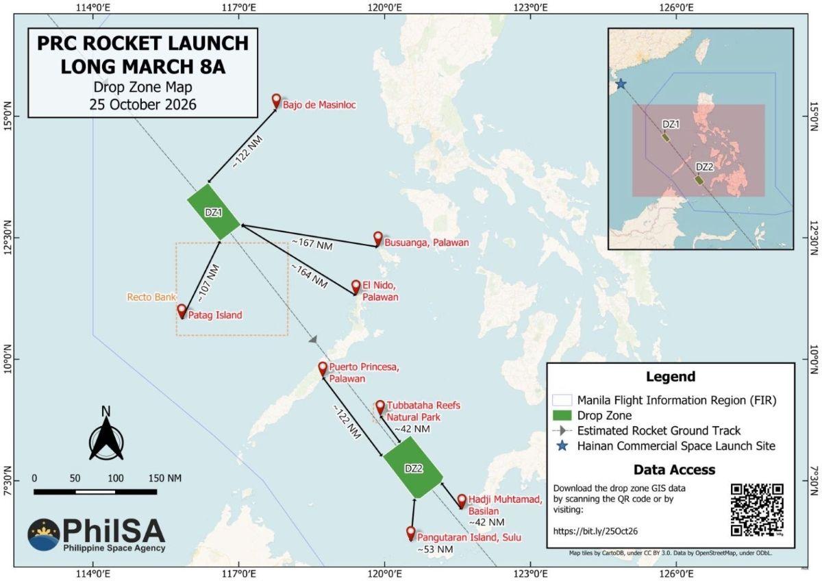 China rocket debris may have fallen in PH waters, PhilSA warns