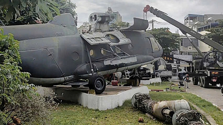 Southern Air Force Museum Relocates Two Helicopters to Bien Hoa Airport