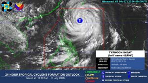 Typhoon Bavi and Monsoon Brew Heavy Rains, Strong Winds Across Philippines