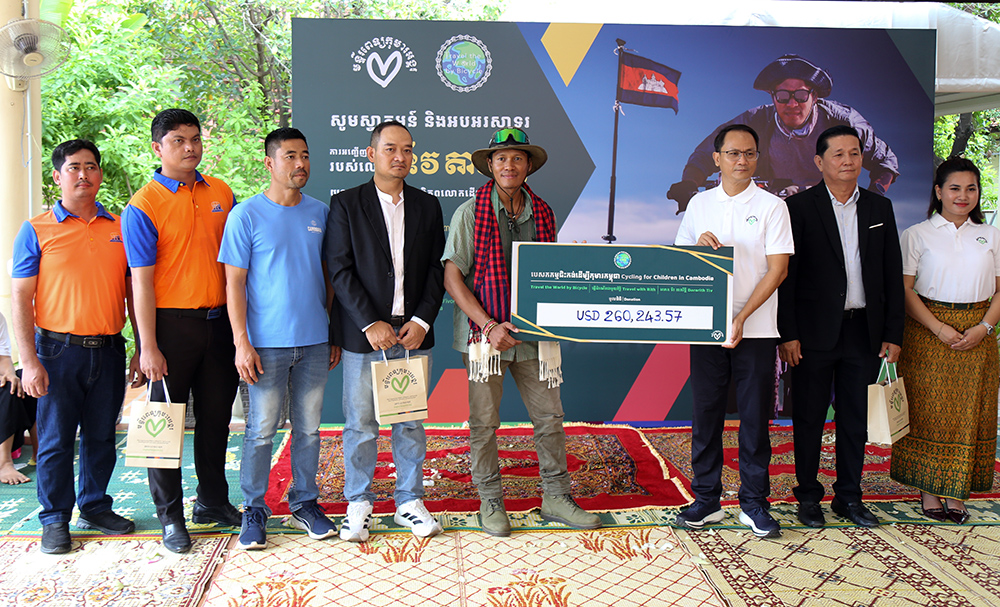 Cyclist Raises Over $260,000 for Cambodian Children on Global Journey