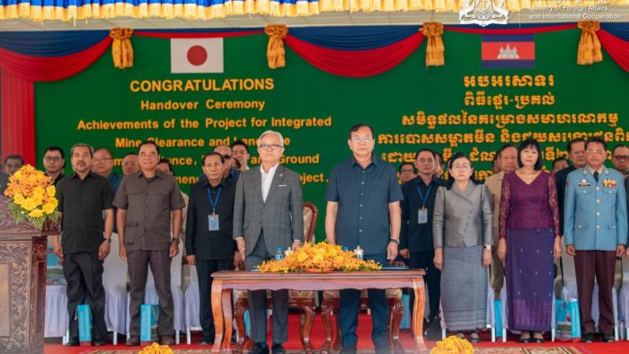 Cambodia and Japan mark completion of demining project phase 2 and launch phase 3