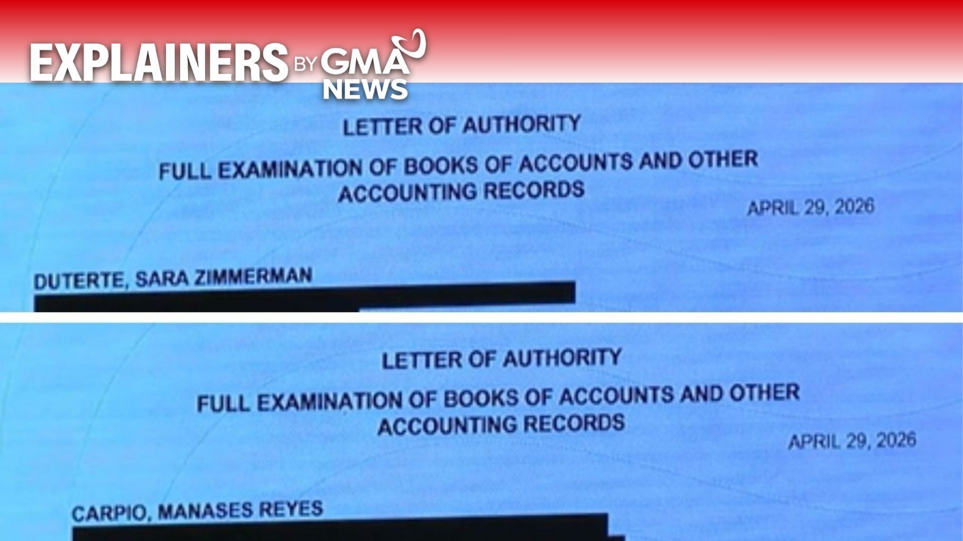 EXPLAINER: What are LOA, eCAR, transfer of deeds mentioned in VP Sara's impeachment trial?