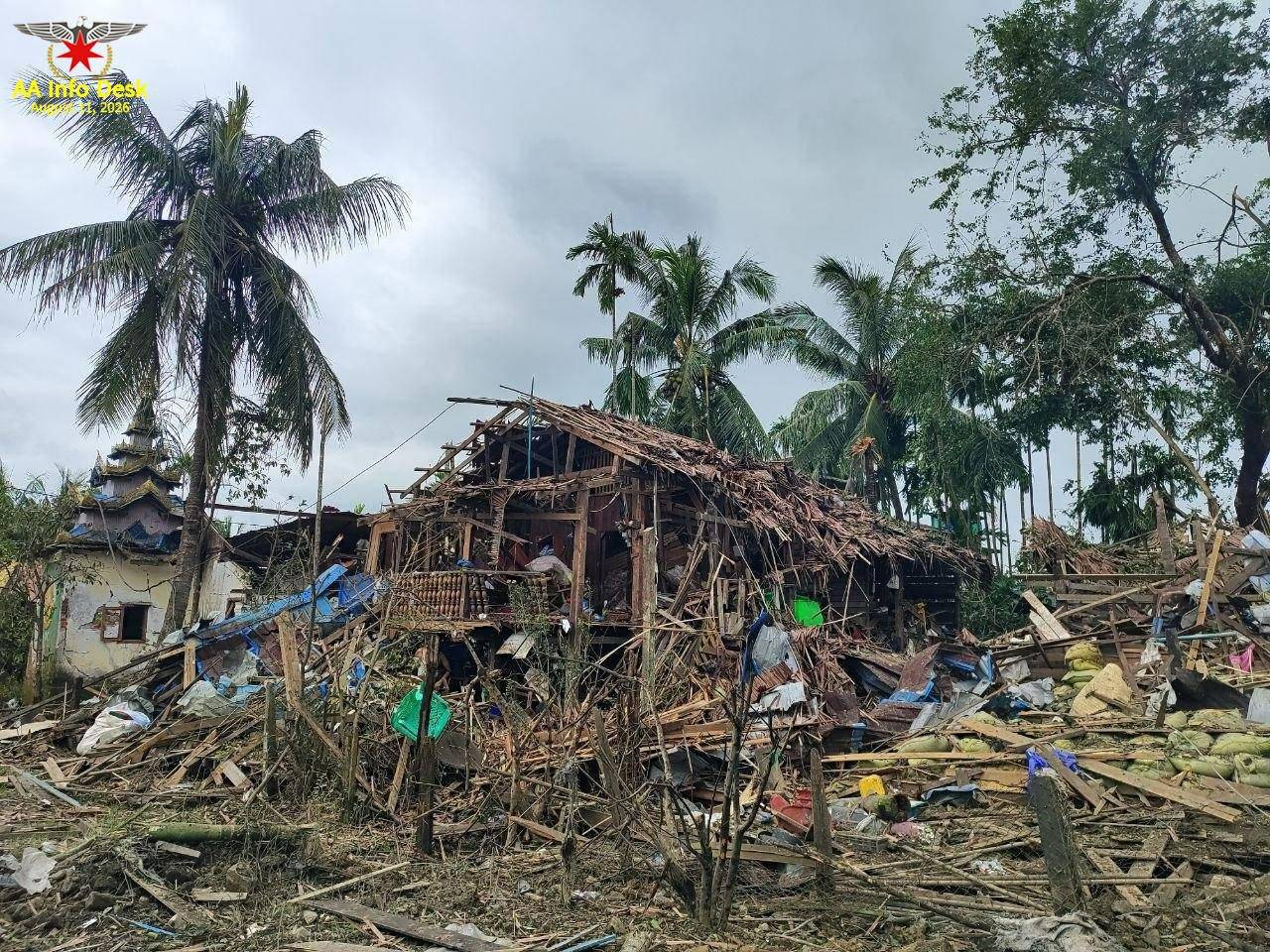 Myanmar junta airstrike kills 14 in Rakhine State’s Thandwe Township
