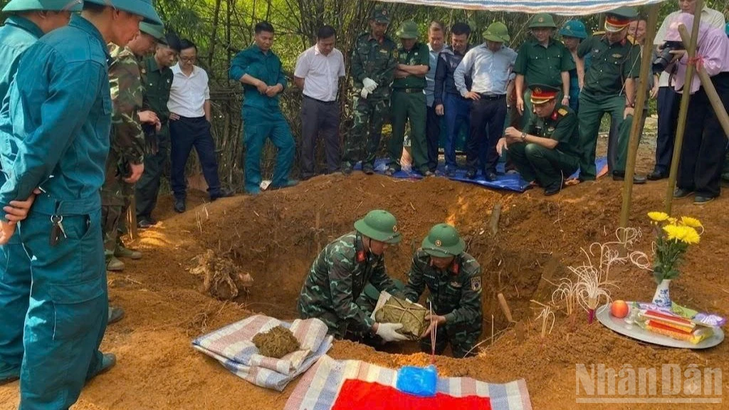 ラオカイ省で2名の戦没者遺骨を発掘、戦没者収集作戦が進行中