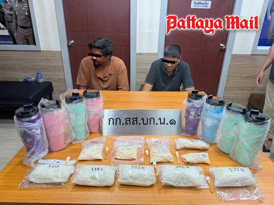 タイでモルディブ国籍の男女2人逮捕、覚醒剤と大麻を押収