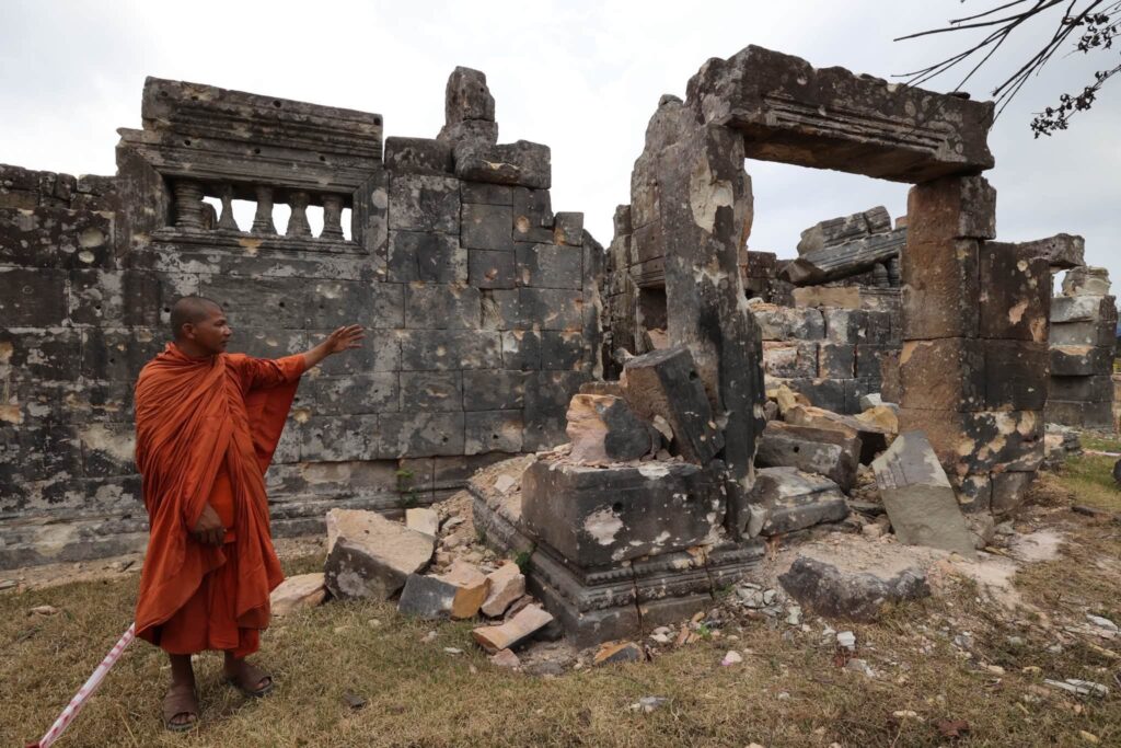 カンボジア、タイの寺院軍事利用疑惑を否定 文化遺産保護を強調