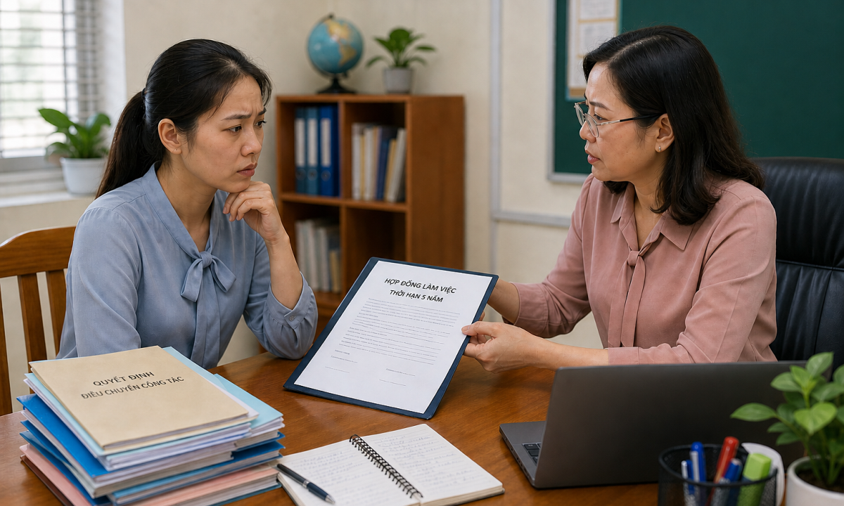 Teacher Faces Contract Reclassification After School Transfer in Vietnam