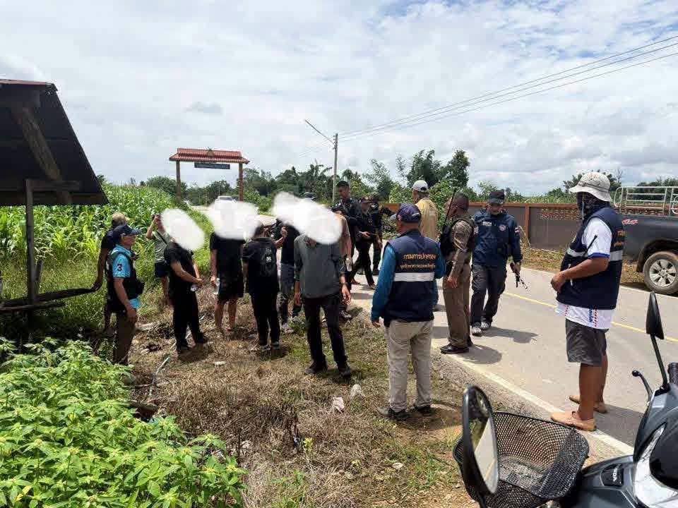 ミャンマーから不法入国した中国人12人をメーソート警察が逮捕