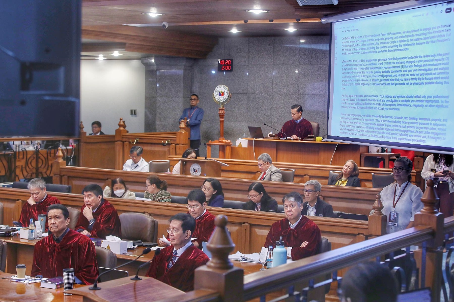 VP Impeachment Trial: Senate Court Sets November Hearing Schedule