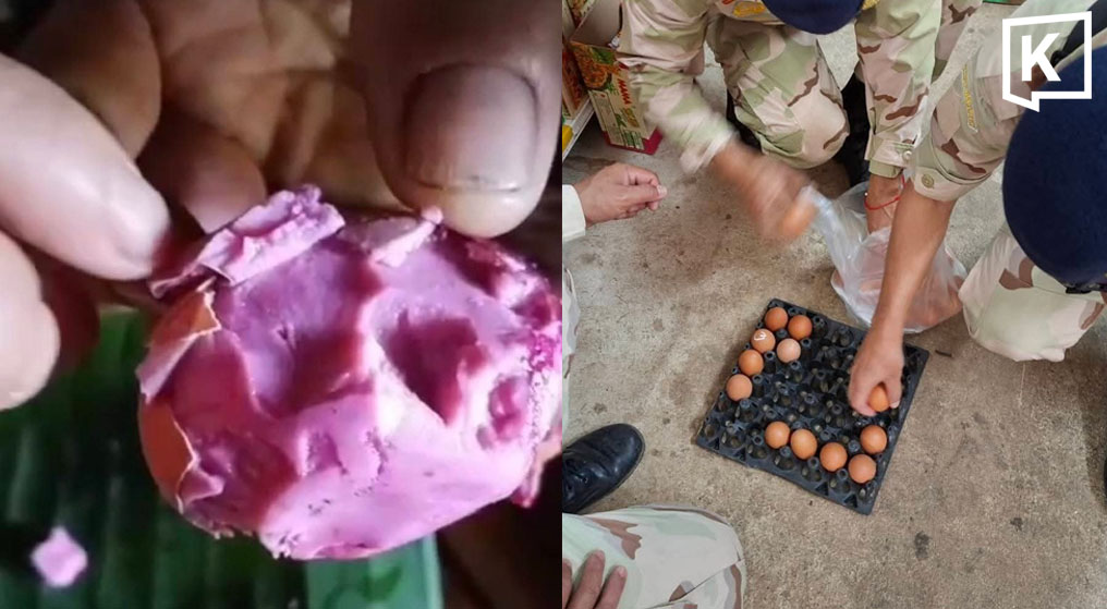 Health Warning Issued Over Pink Eggs Found in Mae Sariang