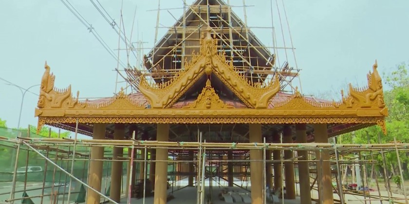 マンダレー文化遺産修復進む トゥダンマ僧院、シュエナンドー僧院