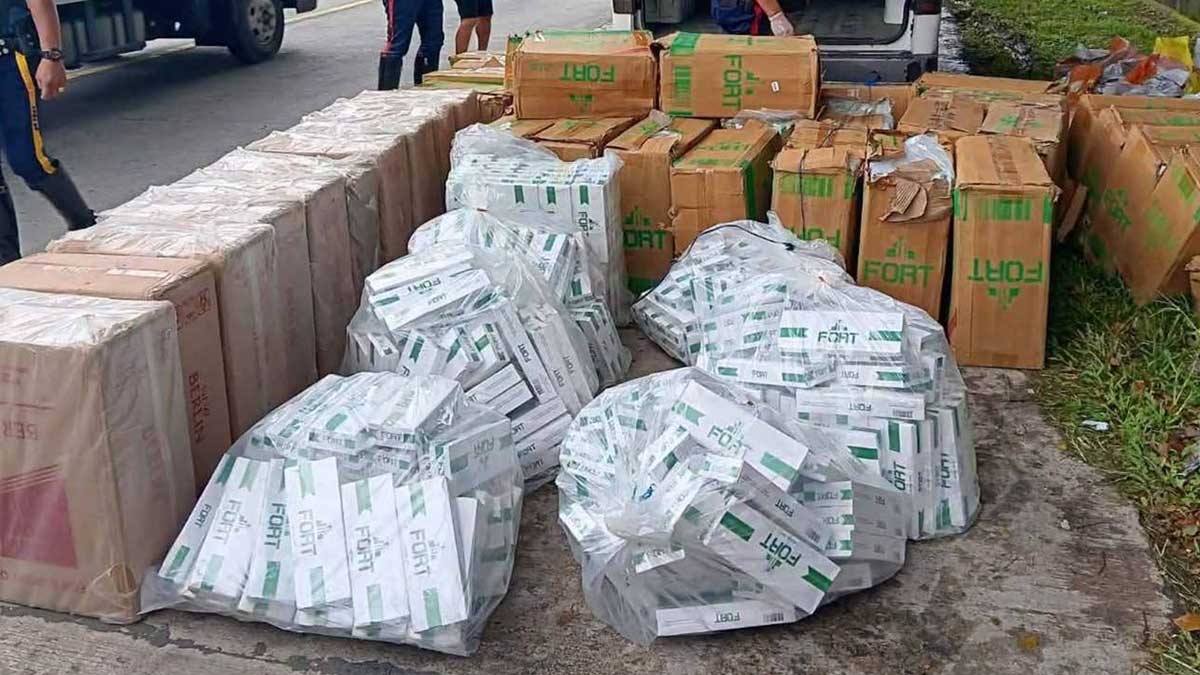 P2.8M worth of smuggled cigarettes seized in Cotabato, two arrested
