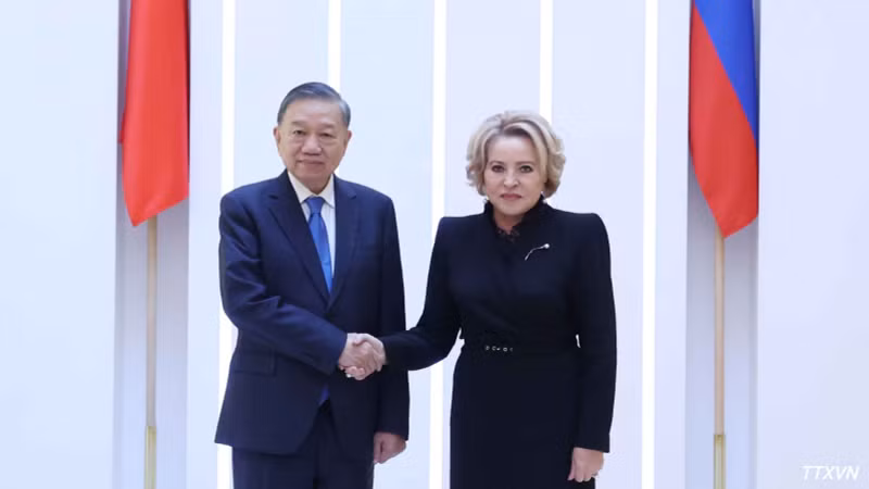 Vietnamese President Meets with Russian Federation Council Speaker, Boosting Bilateral Ties