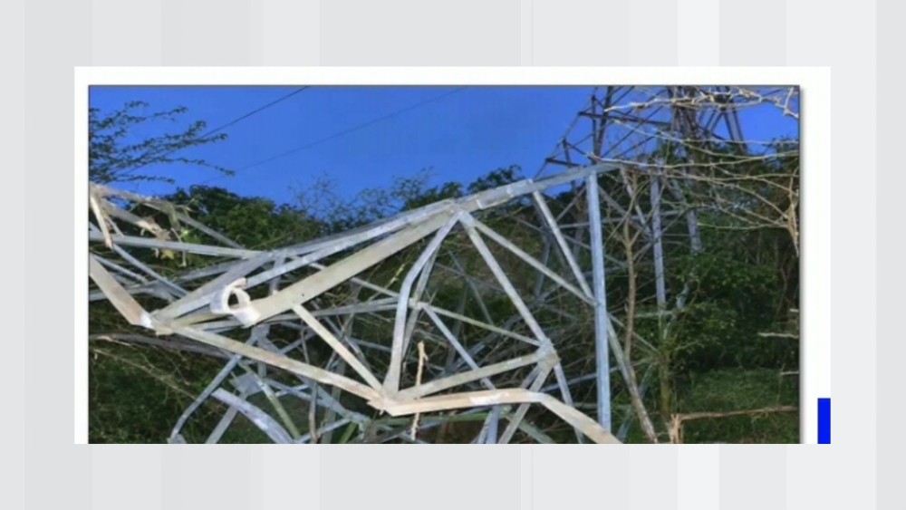 Electricity Tower detonated : Terrorists detonated Electricity Tower No. 338