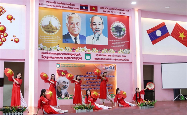 Bilingual school in Laos commemorates President Hồ Chí Minh’s 136th birth anniversary