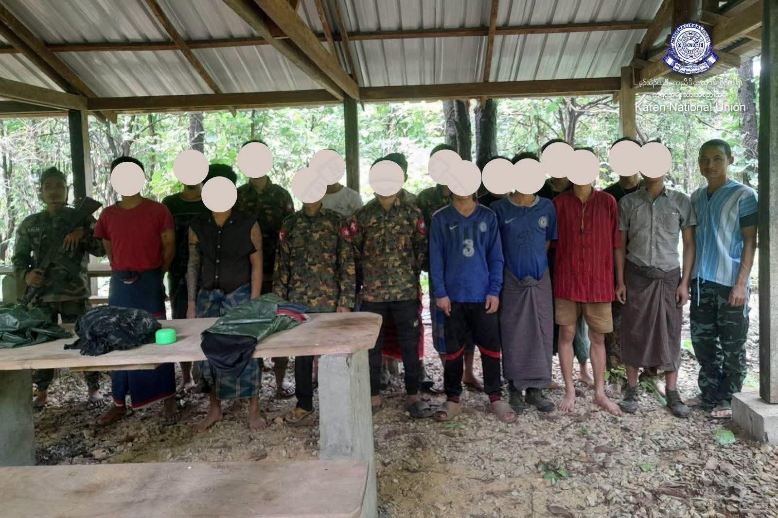 16 soldiers forcibly conscripted by the military surrender to KNU in Kyauk Gyi