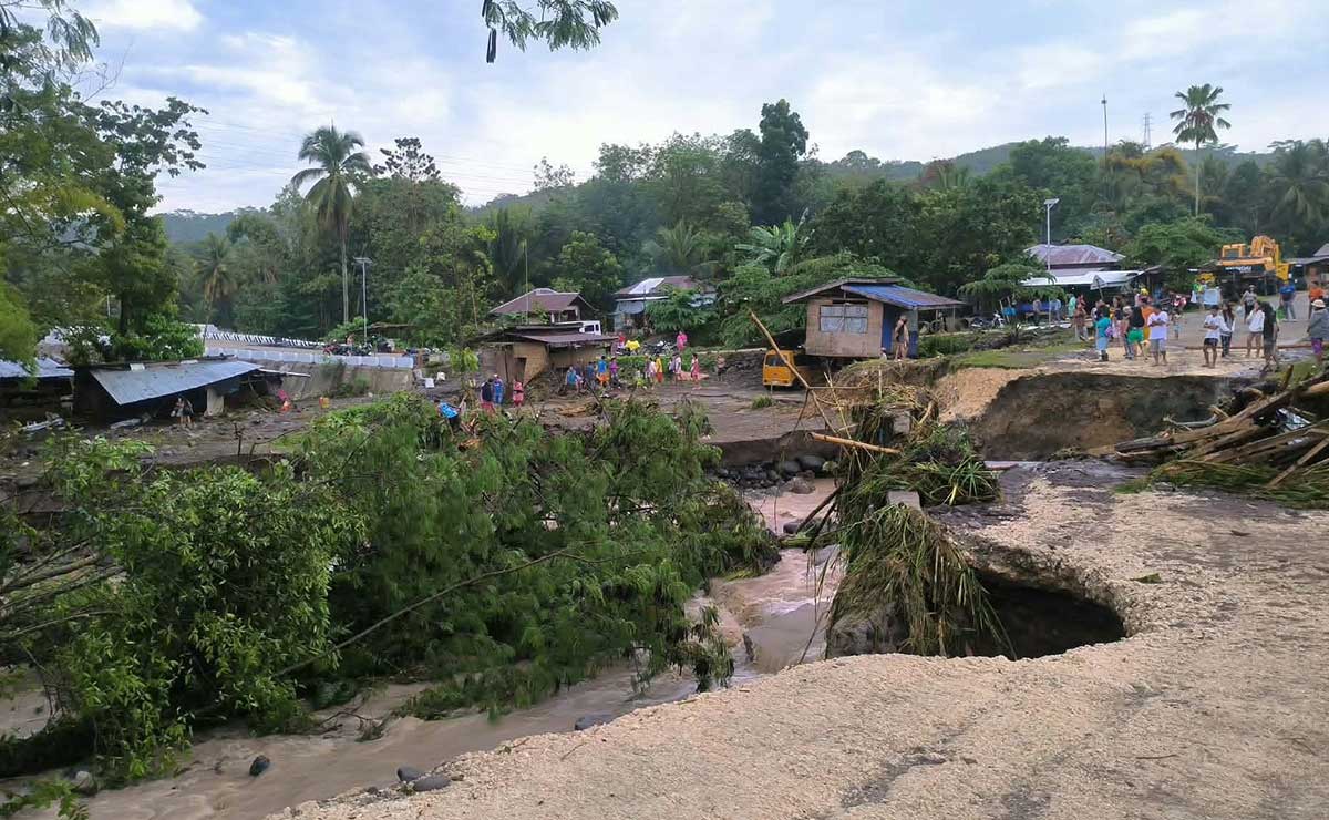 コタバト州アラカンで豪雨による鉄砲水、女性が行方不明