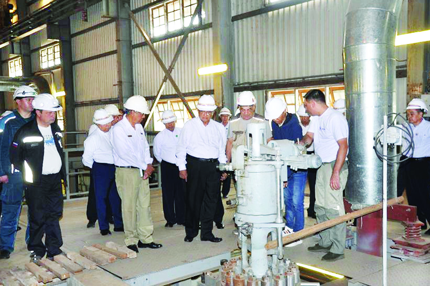 Romatech Technology Used Iron Smelting Furnace Workshop to be Implemented with Support from Russia at No. (2) Steel Mill (Pin Phet)
