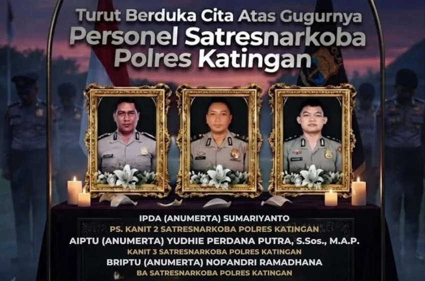 3 Police Officers Die During Anti-Drug Operation in Katingan, DPR Demands Thorough Investigation