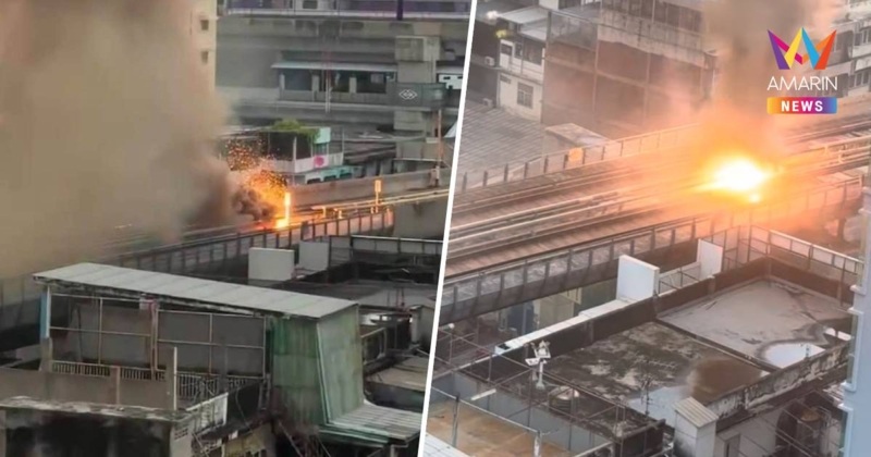 MRT線火災、復旧急ぐ バンコク市民の足、明日再開目指す
