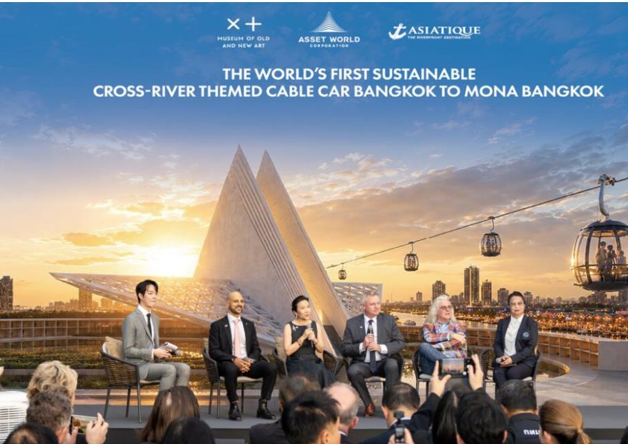 AWC Invests 2 Billion Baht in New Chao Phraya Riverfront Landmarks: Cable Car and MONA Museum