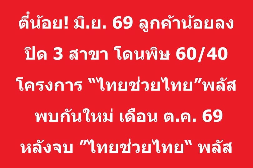 'Suki Tee Noi' Closes 3 Branches, Cites 'Thai Helps Thai Plus' Impact