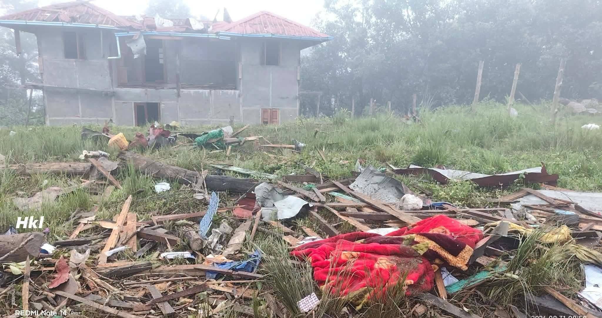 ミャンマー・ミャインテットで空爆、生徒ら8人死亡、15人以上負傷
