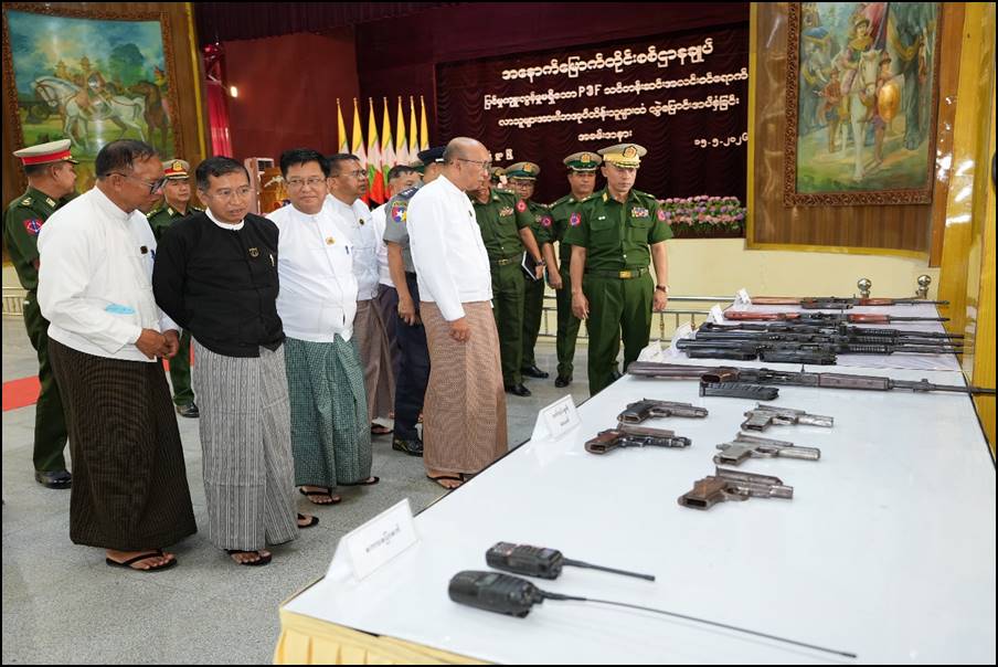 146 PDF members return to the legal fold with weapons and ammunition