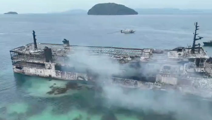 Coron ship fire started in cargo hold, survivor says -- PCG