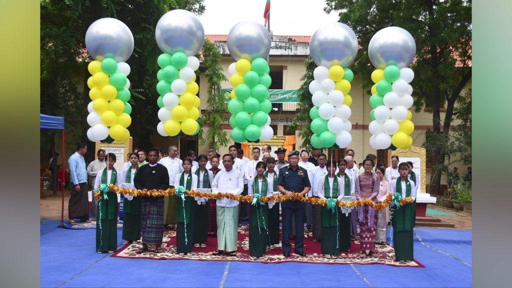 Commemorative plaque installed on historic Thapyay-saung in Magway