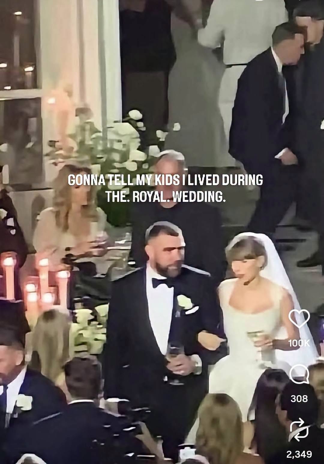 Taylor Swift and Travis Kelce marry, announce "JUST&T MARRIED"