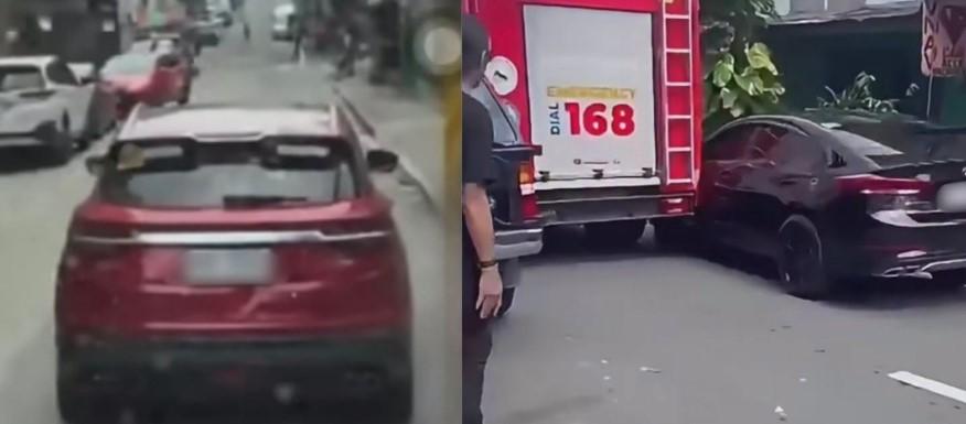 LTO Suspends Licenses of 2 Drivers for Obstructing Firetrucks in Makati