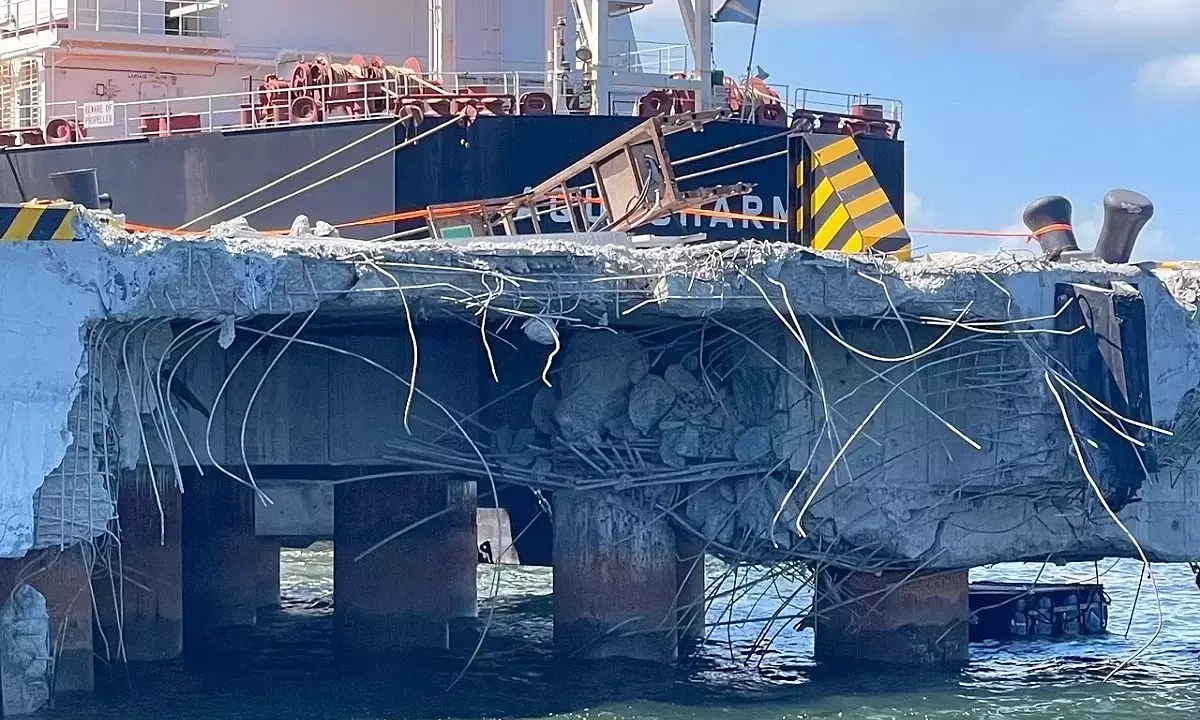 Foreign ship carrying 170,000 tons of Australian ore arrested in Vietnam after pier crash