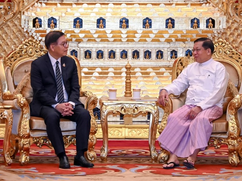 ミン・アウン・フライン氏、8月にタイ訪問へ 軍はサガイン地域で戦略道路を「確保」と主張