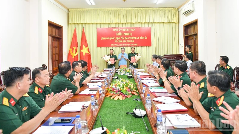 ドンタプ省、軍事部門の党幹部人事異動を発表