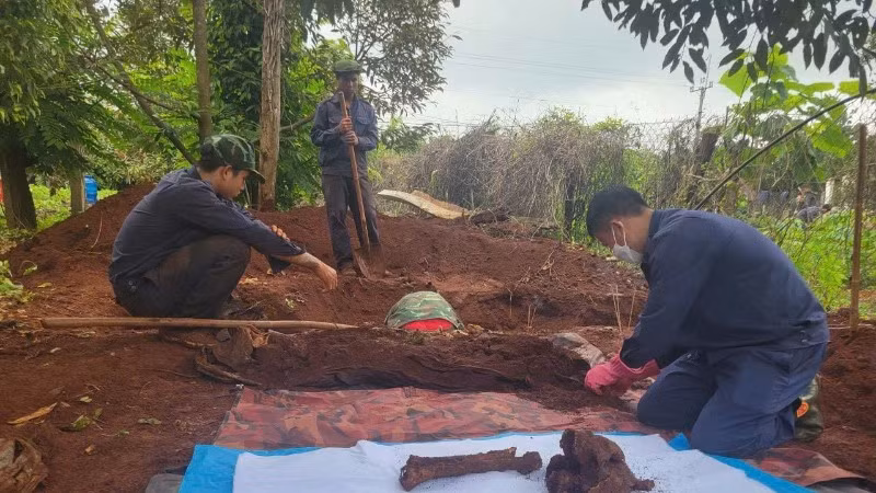 Gia Lai Province: K52 Team Recovers One Martyr's Remains in Ia Boong Commune