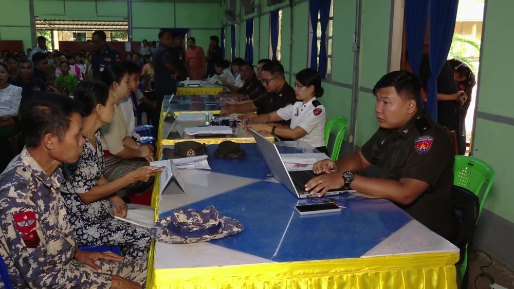 Union Minister for Immigration and Population inspects National Registration Card issuance project in Ayeyawaddy Region