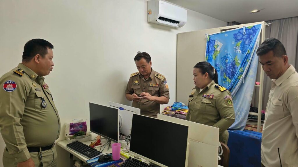 Online Scam Operations Uncovered in Phnom Penh Luxury Condominium, Numerous Devices Seized