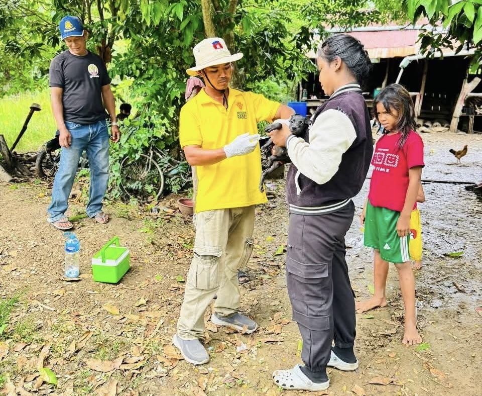 Banteay Meanchey Province Boosts Rabies Prevention with Over 38,000 Dog and Cat Vaccinations